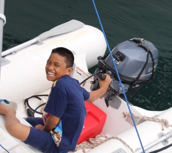 INDO Tual Kid in Dinghy