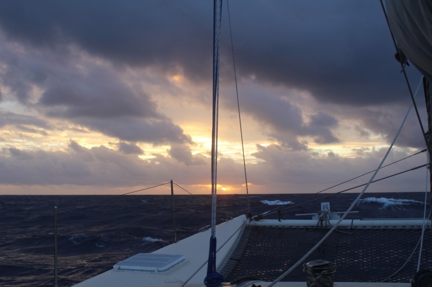 Tuvalu Sailing Sunset